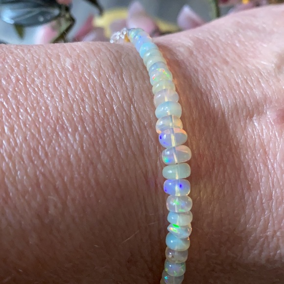 Vintage 925 Ethiopian opal bracelet - Picture 6 of 6